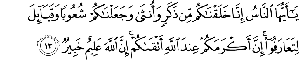 Surah Hujirat 49_13