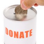 dollar and Donation Box