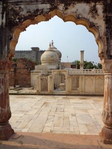 Ruins of the summer palace of the last Mughal emperor