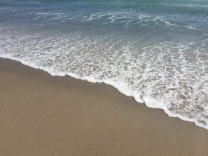 Seashore, beach waterline