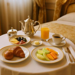Fancy hotel breakfast