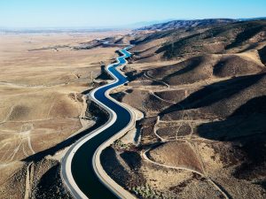 Interstate 5 and the California Aqueduct