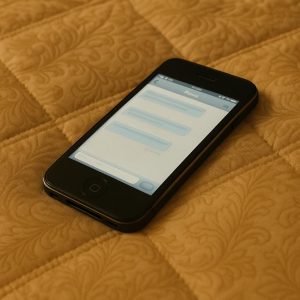 Cell phone with text messages