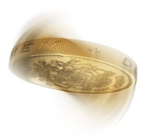 Coin in the air