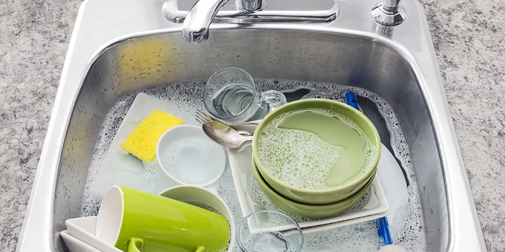 Dishes in the kitchen sink