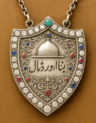 Jewel encrusted pendant