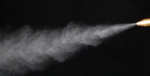 Spray of mist