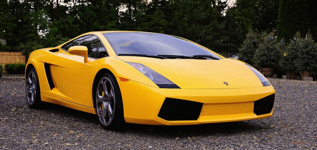 Yellow Lamborghini