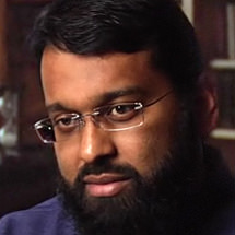 Yasir Qadhi being interviewed by the New York Times