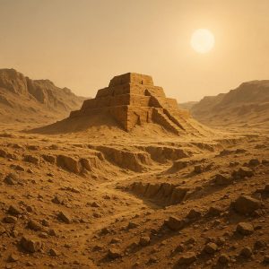Half-Buried Ziggurat of Šar-Ḫadīdu in the Al-Hajarah desert of Iraq